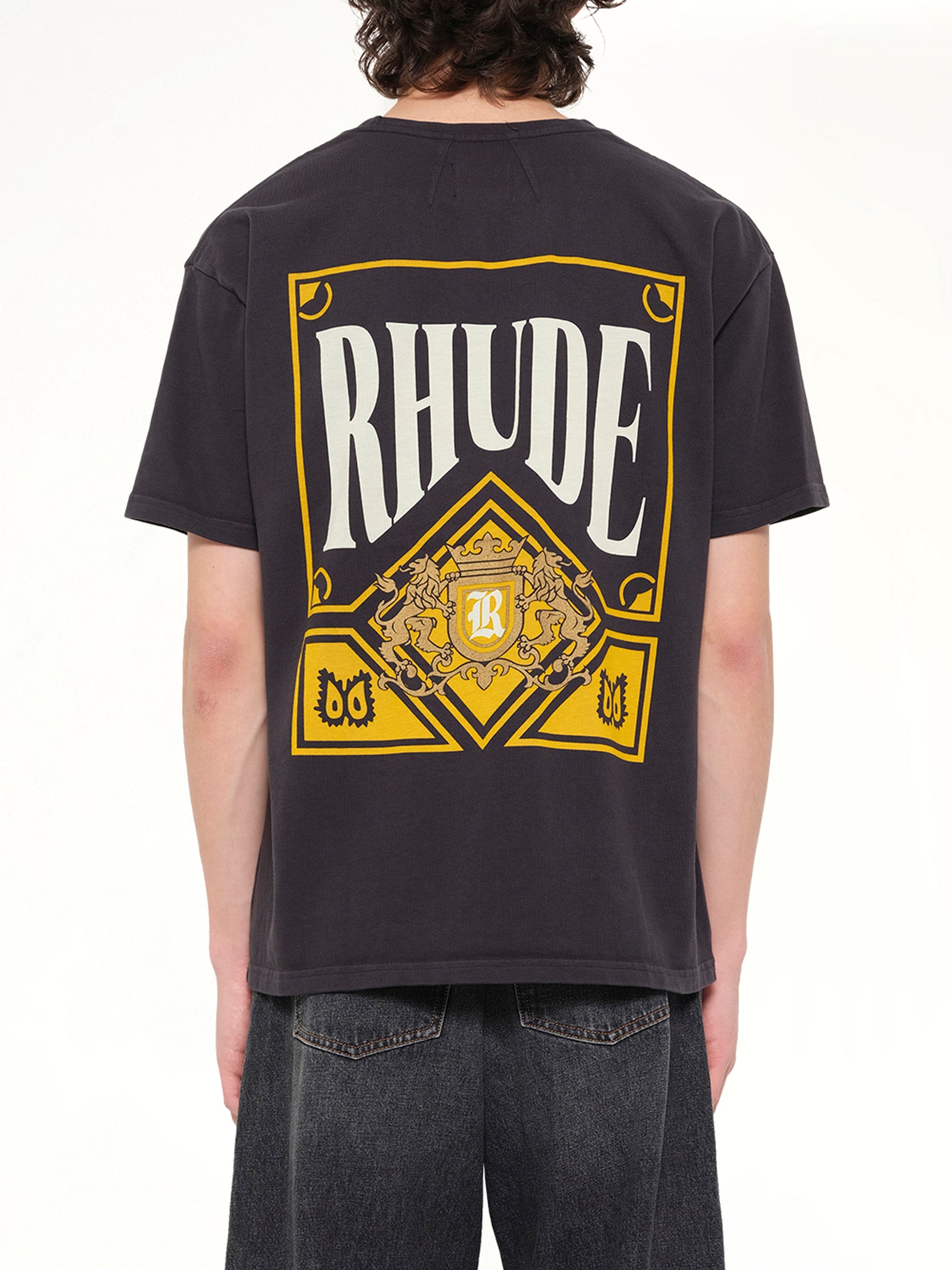 ヴィンテージブラックのRhude Playing Card Tシャツ