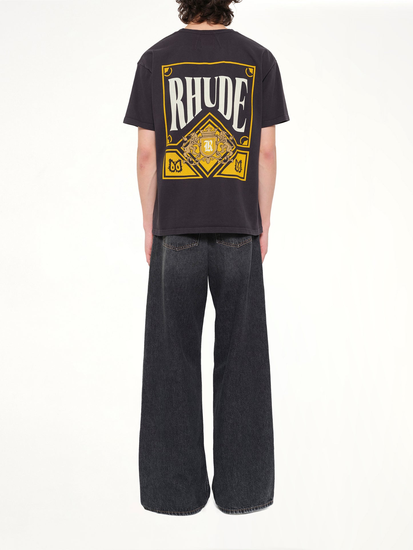 Rhude Playing Card T-Shirt in Vintage Black