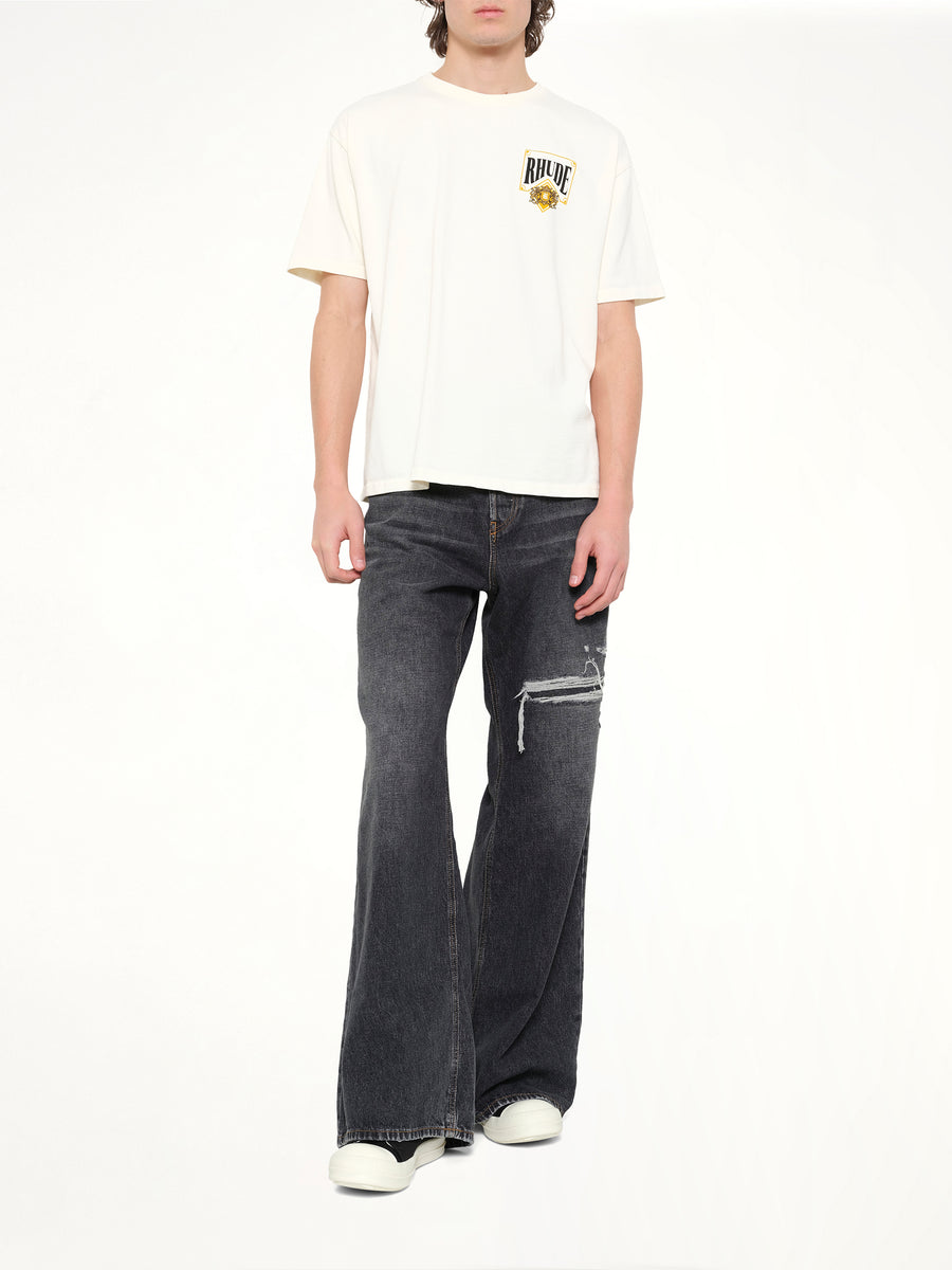 Rhude Playing Card T-Shirt in Vintage White