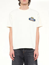 ヴィンテージホワイトのRhude Racing Crest Tシャツ
