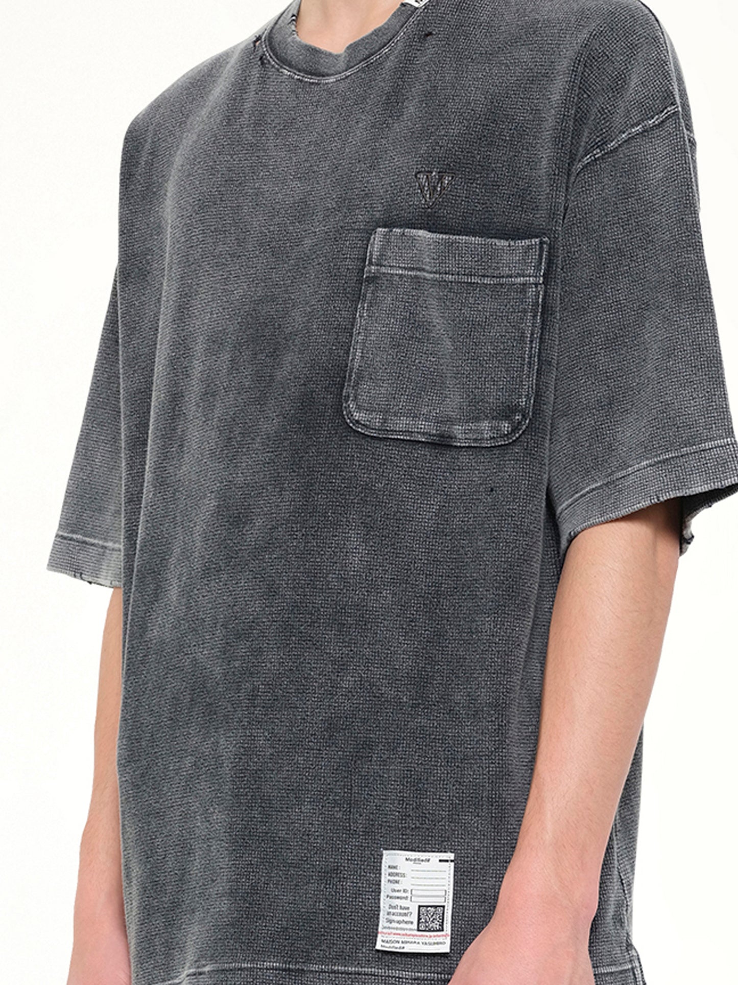 Bleached T-Shirt in Black