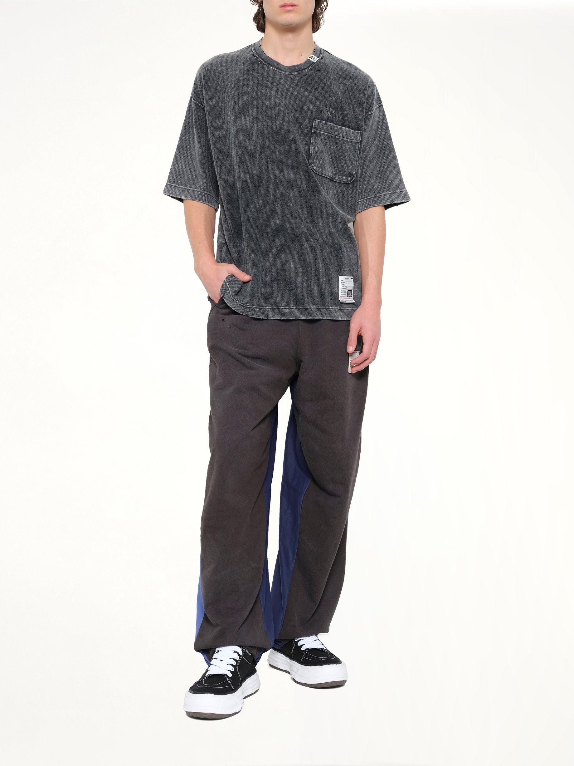 MAISON MIHARA YASUHIRO Bleached T-Shirt in Black Full Reference from MARAIS