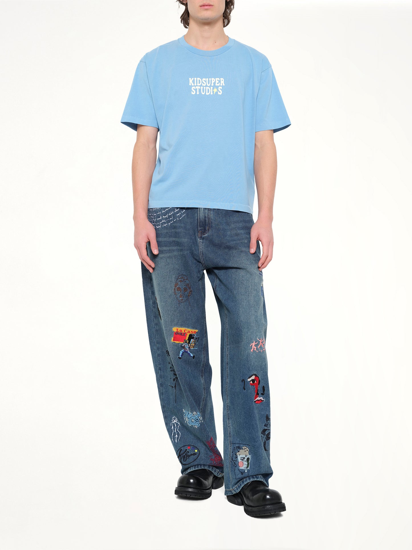 The Boy who Jumped the Moon T-Shirt in Light Blue