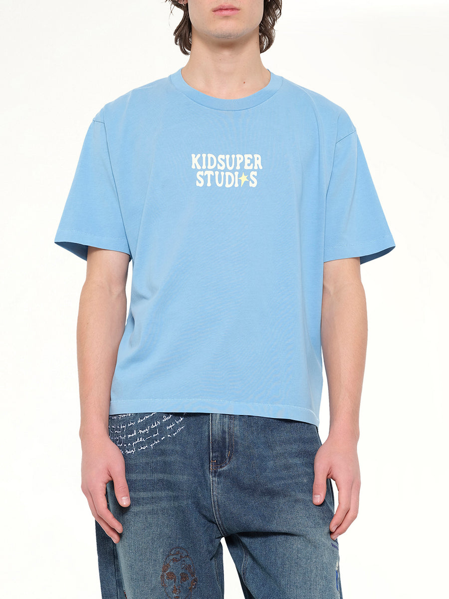 The Boy who Jumped the Moon T-Shirt in Light Blue