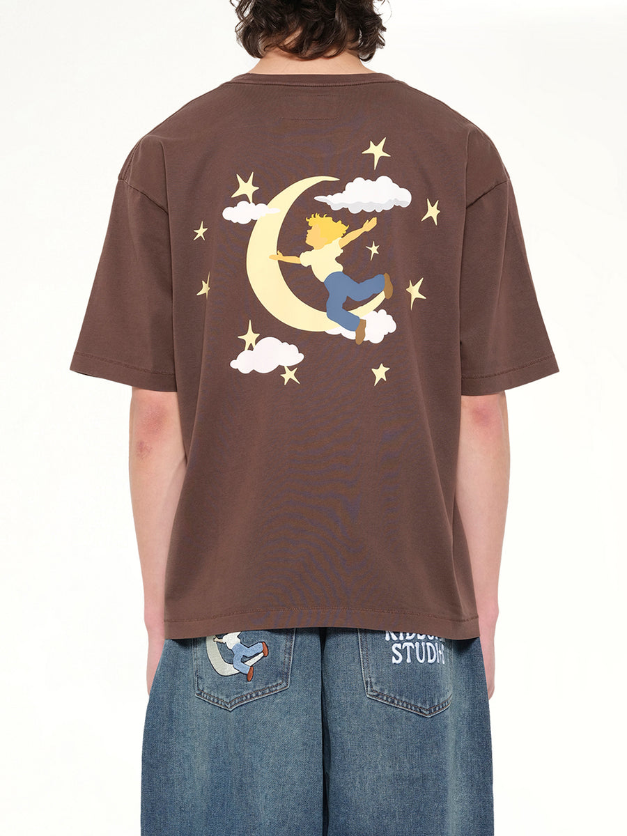 The Boy who Jumped the Moon T-Shirt in  Mocha