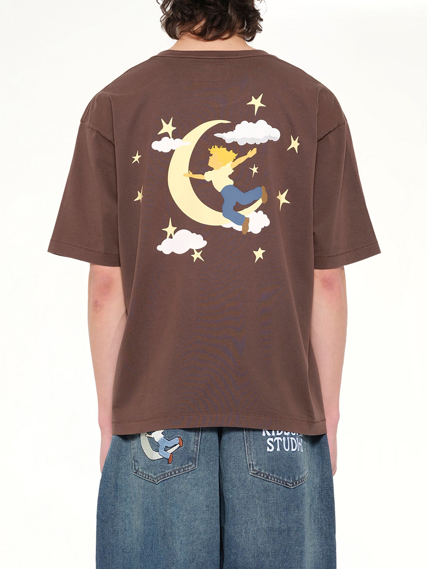 The Boy who Jumped the Moon T-Shirt in  Mocha
