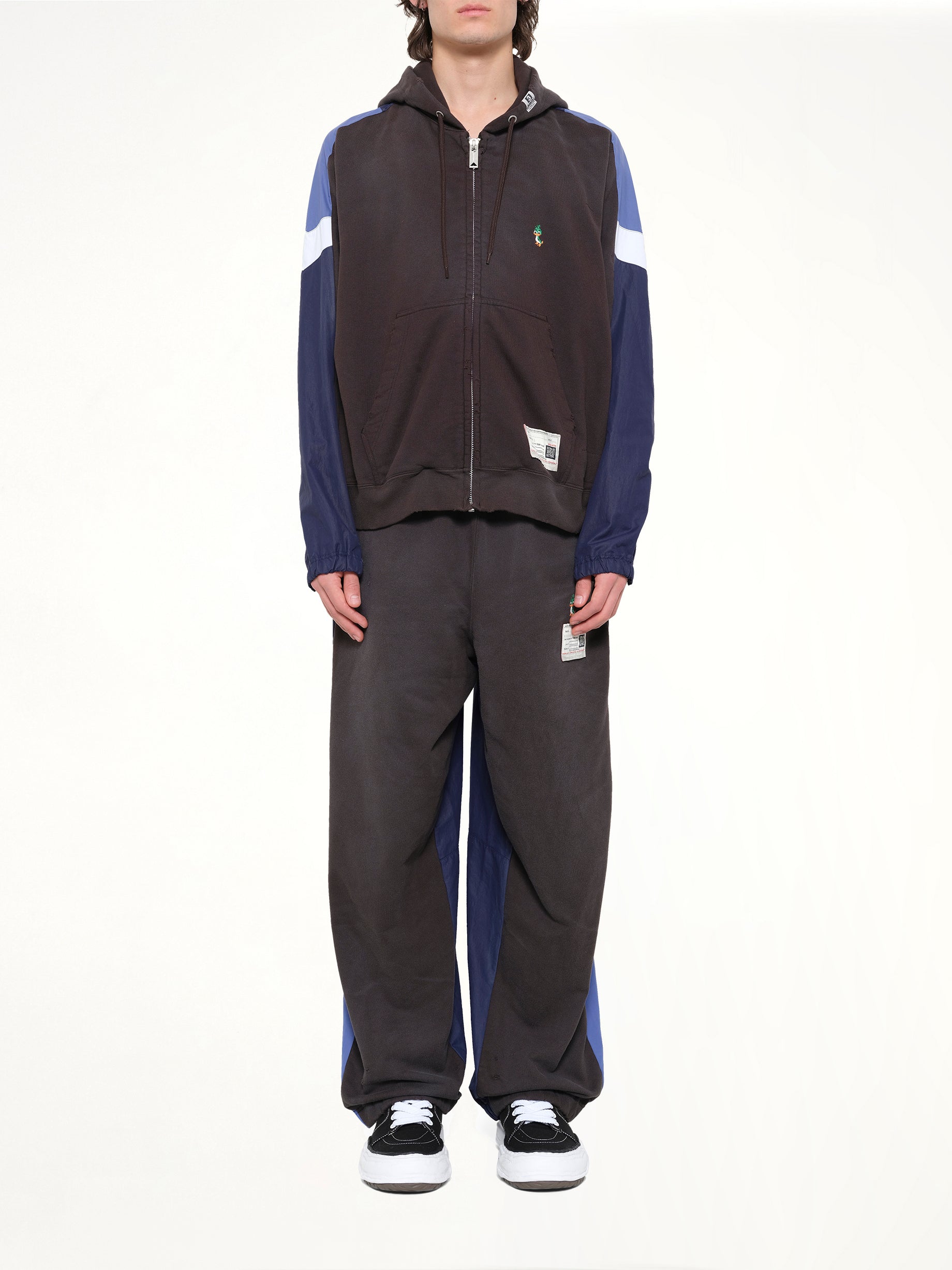 MAISON MIHARA YASUHIRO , Track Jacket Combined Parka in Black Model View from MARAIS
