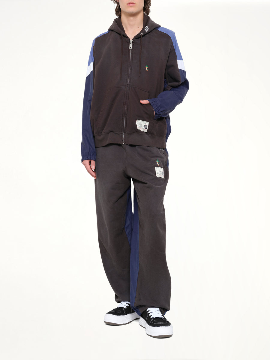 Track Jacket Combined Parka in Black