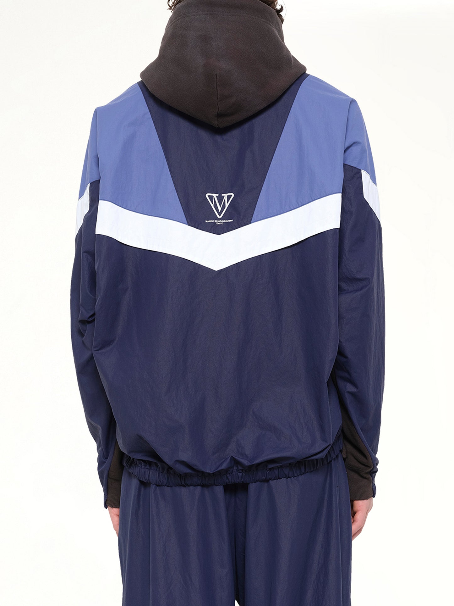 Track Jacket Combined Parka in Black