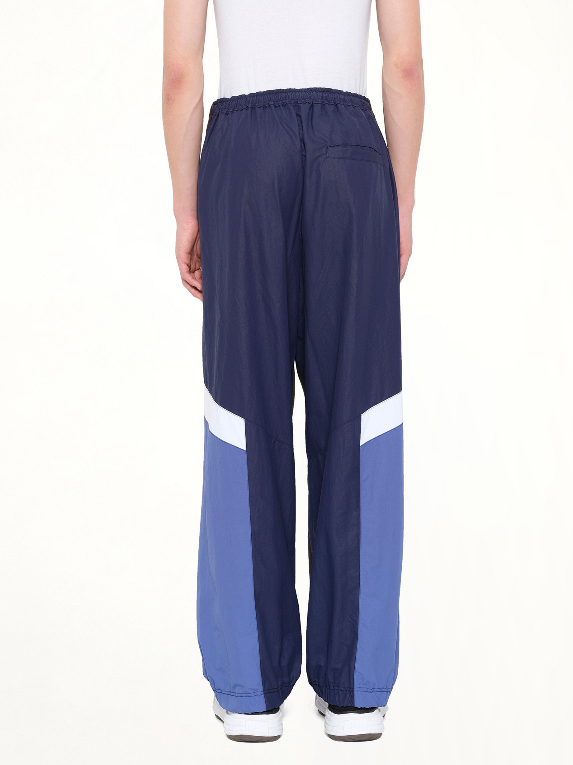 MAISON MIHARA YASUHIRO Track Pants Combined Pants in Black Back View from MARAIS
