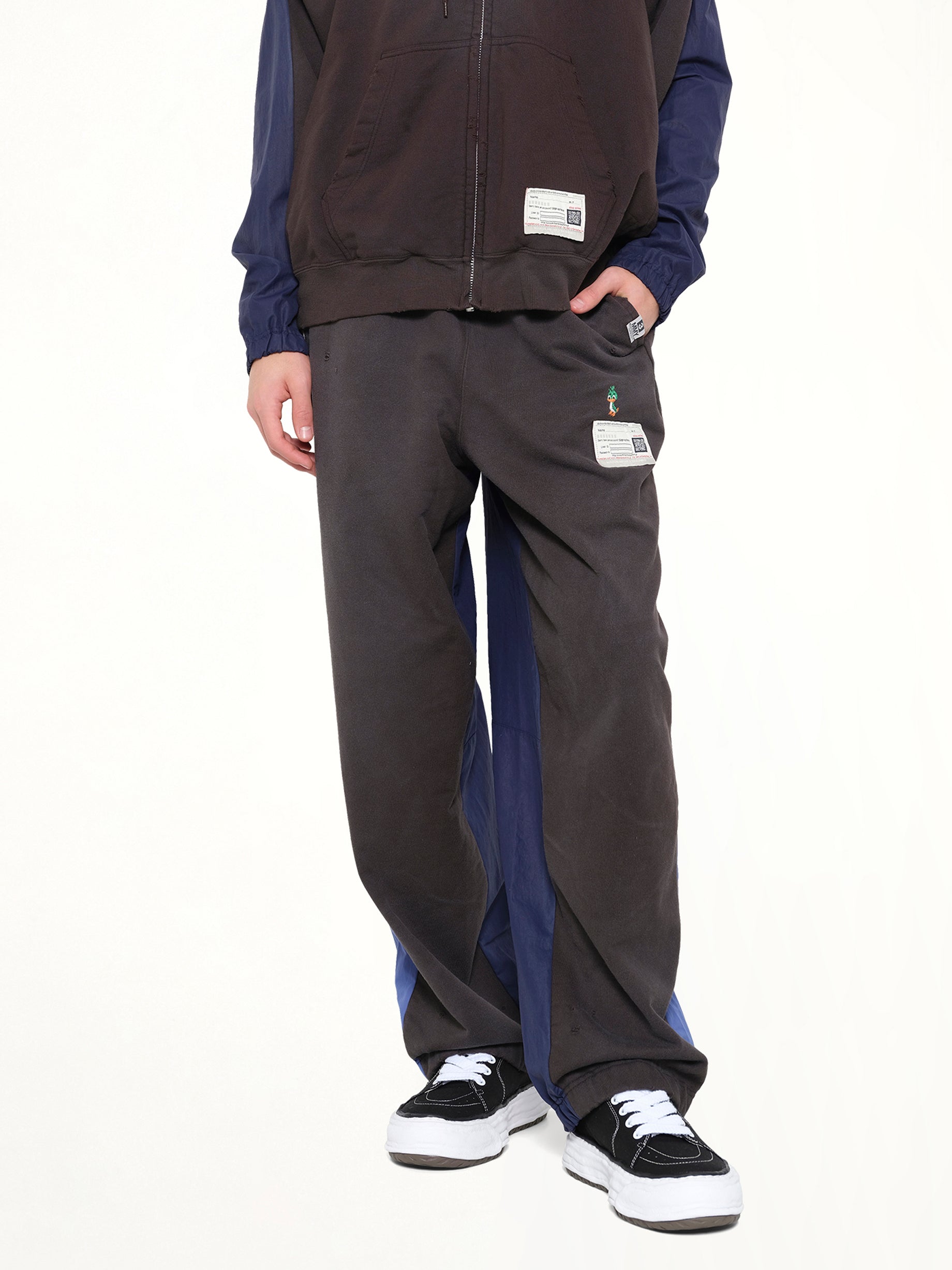 MAISON MIHARA YASUHIRO Track Pants Combined Pants in Black Full Reference from MARAIS