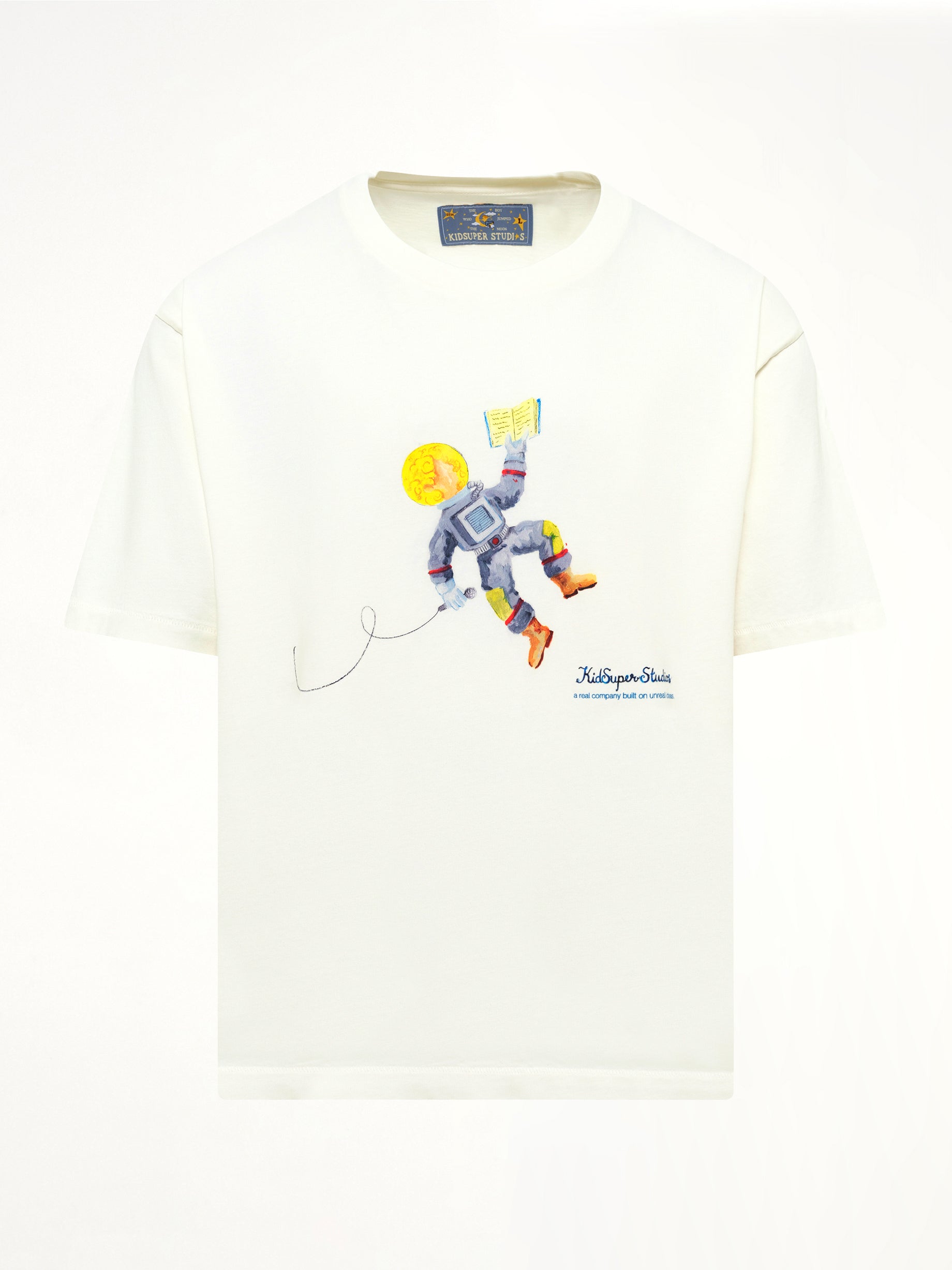 KIDSUPER Astronaut T-Shirt in White Product Photo from MARAIS