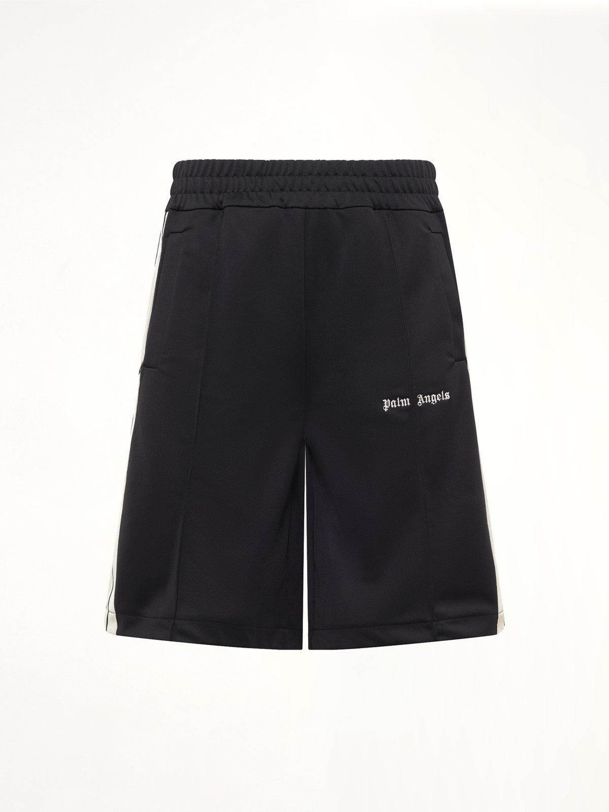 Classic Logo Track Shorts in Black/Off White