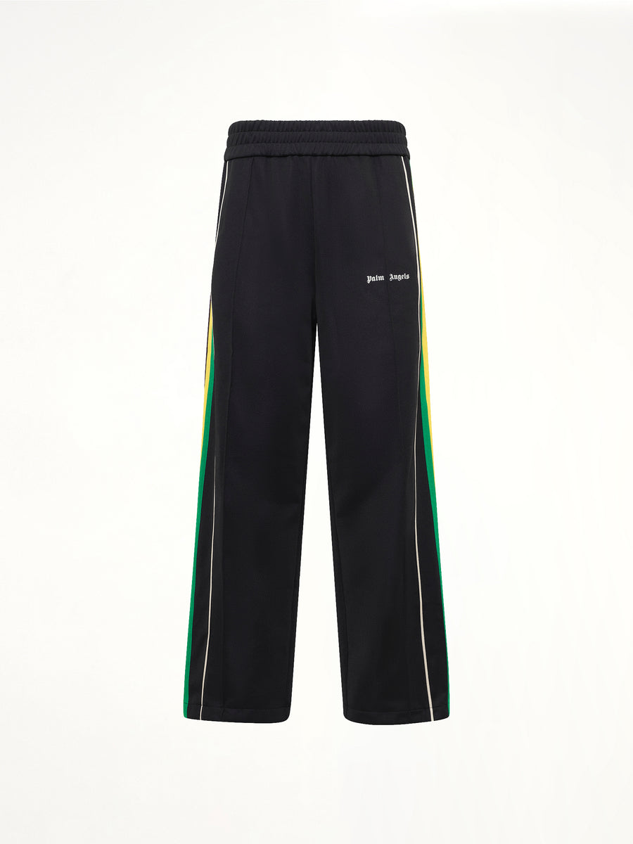 J Classic Logo Vint Track Pants in Black/Off White