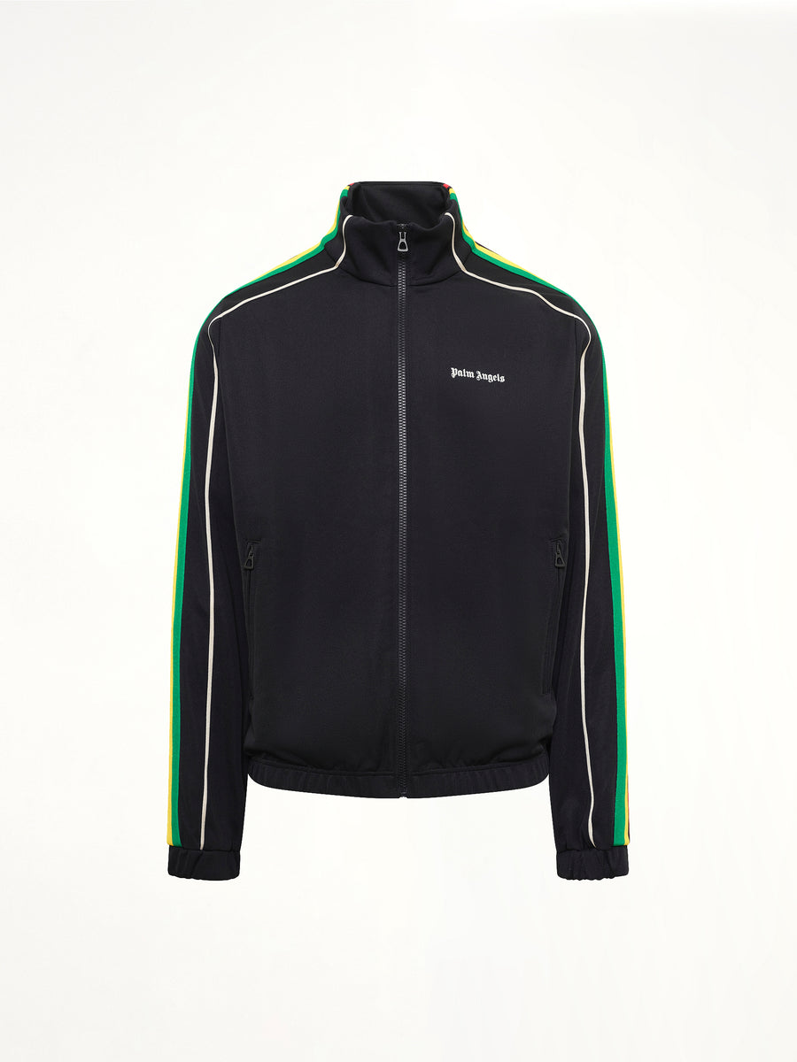 J Classic Logo Vint Track Top in Black/Off White