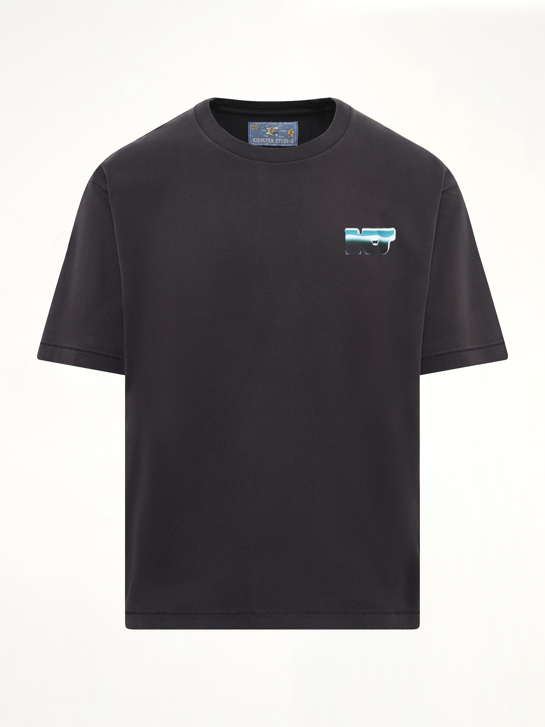 KIDSUPER KS Chrome T-Shirt in Washed Black Product Photo from MARAIS