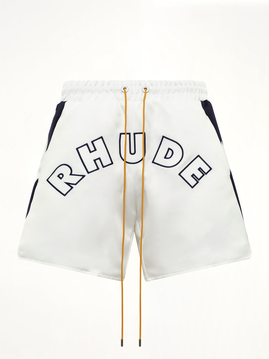 Logo Lightning Shorts in White/Navy