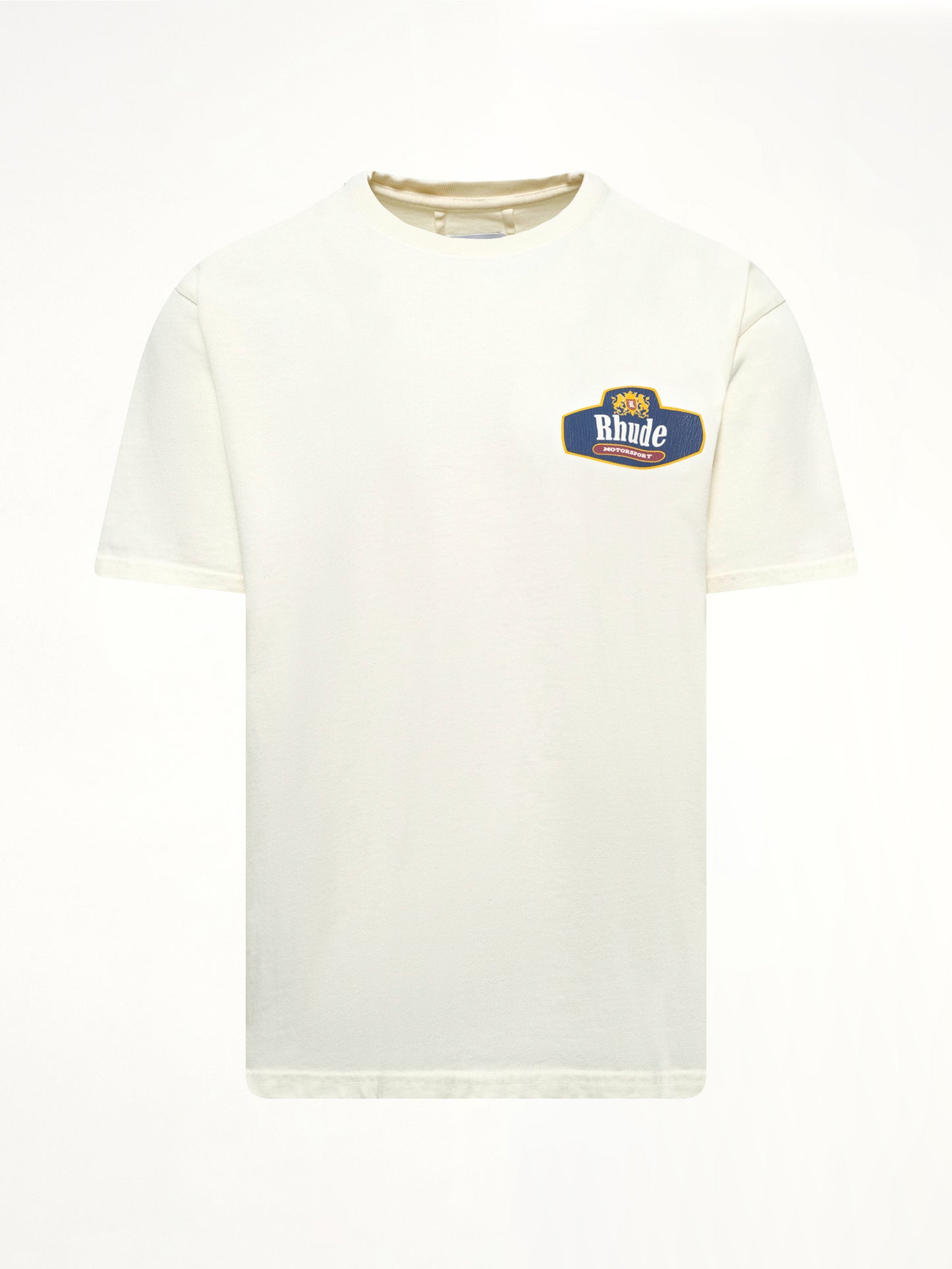 Rhude Racing Crest T-Shirt in Vintage White