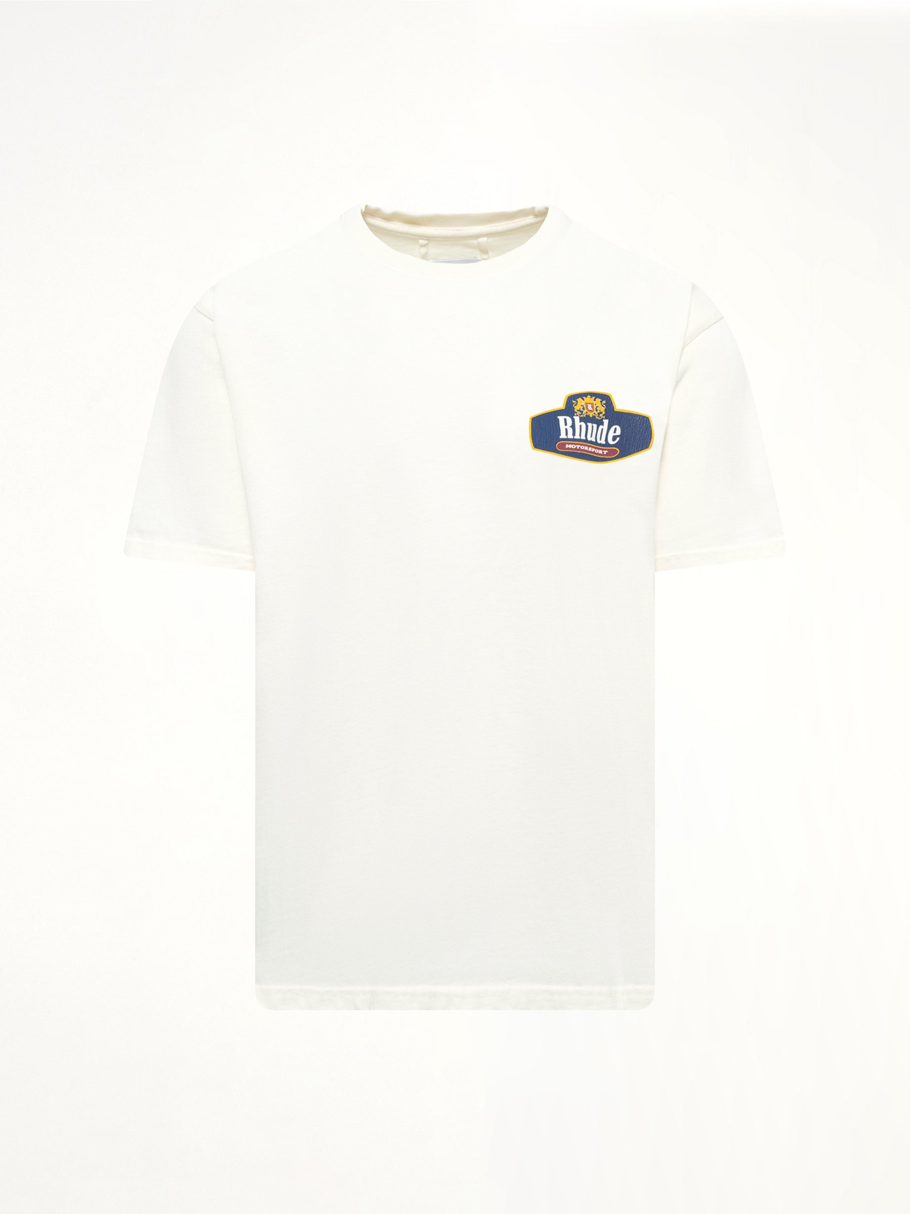 Rhude Racing Crest 复古白 T 恤