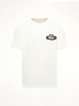 ヴィンテージホワイトのRhude Racing Crest Tシャツ