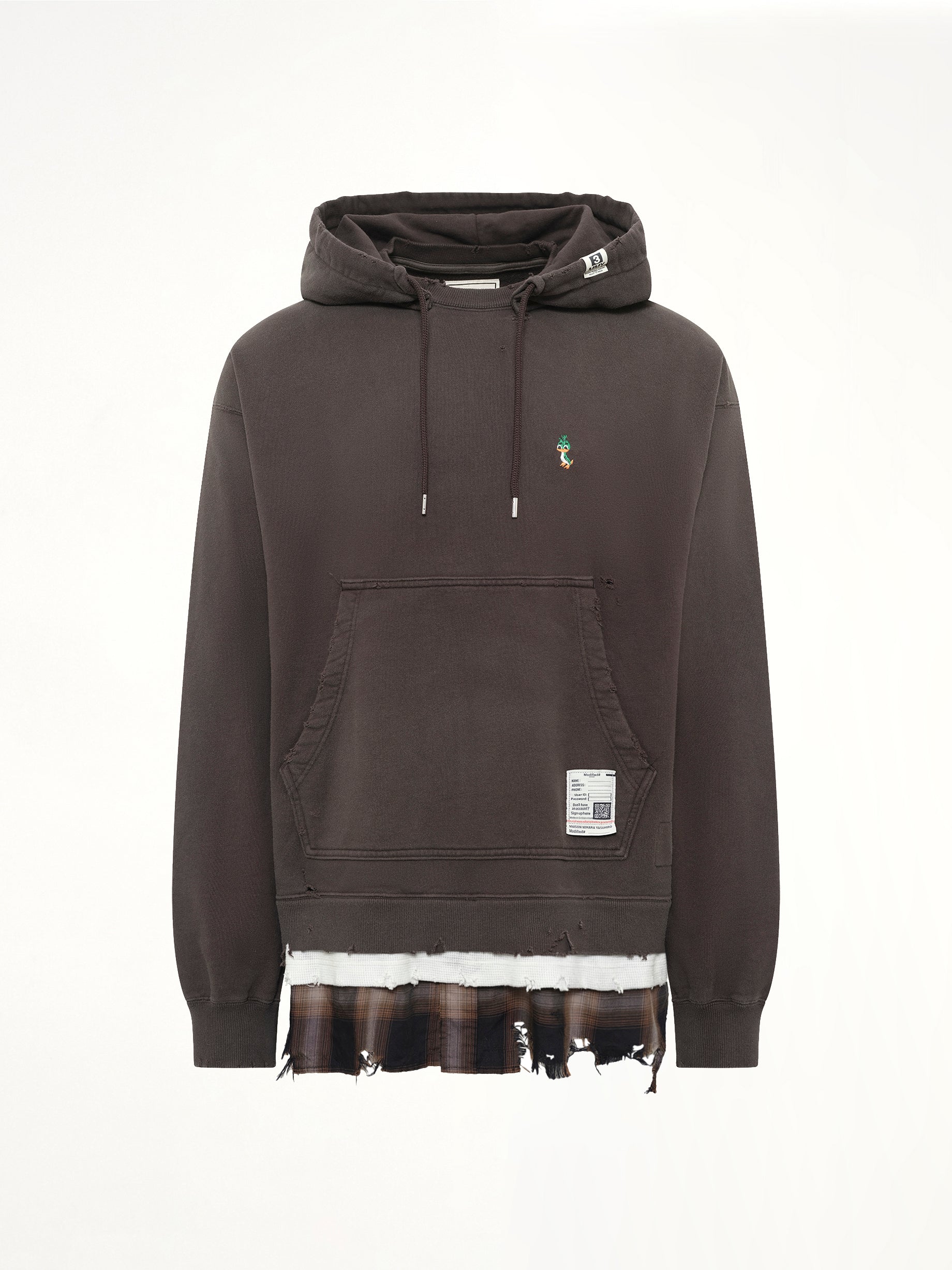 MAISON MIHARA YASUHIRO Triple Layered Hoodie in Black Product Photo from MARAIS