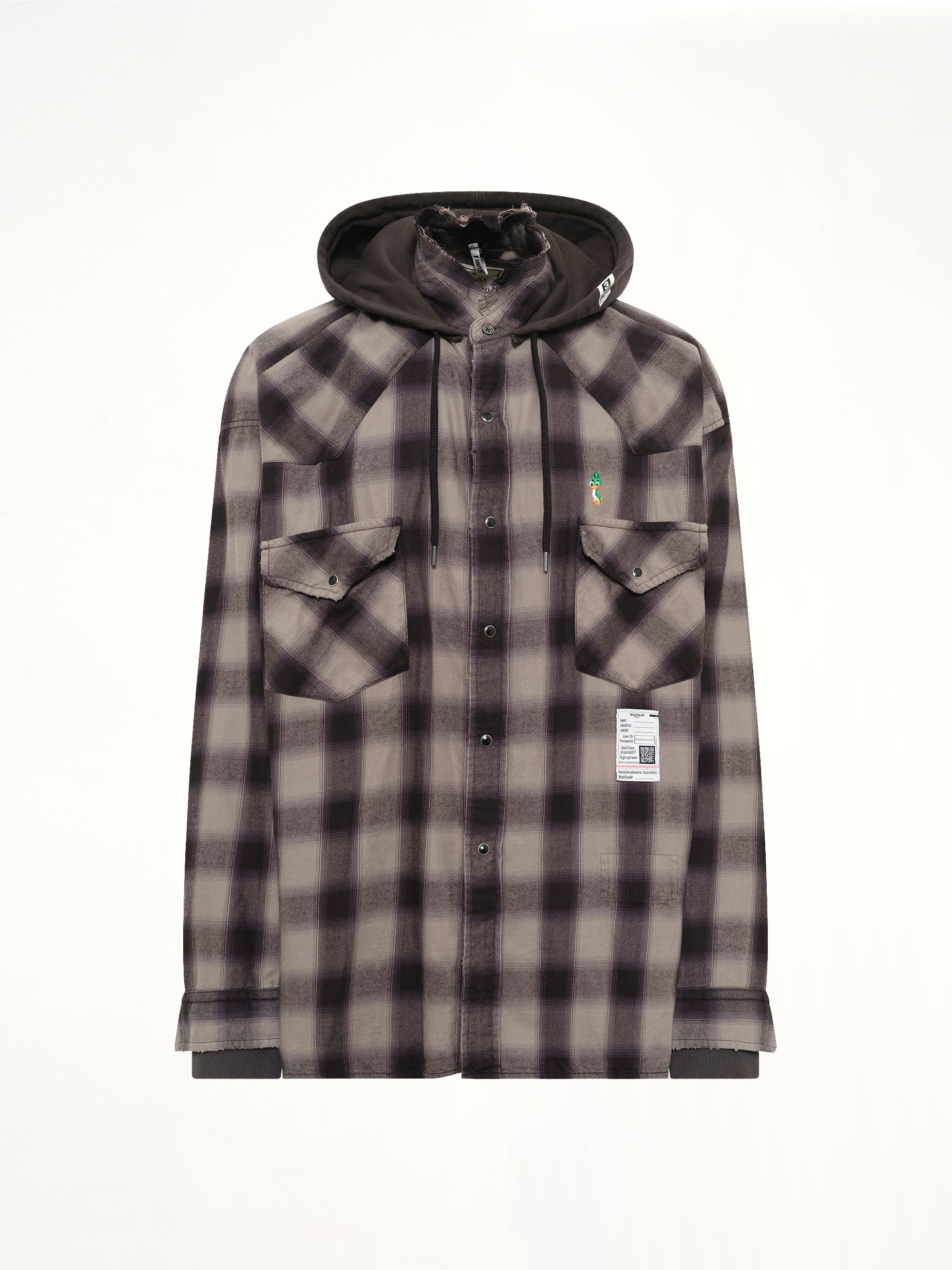MAISON MIHARA YASUHIRO Sweat Hoodie L/S Shirts in Gray Product Photo from MARAIS