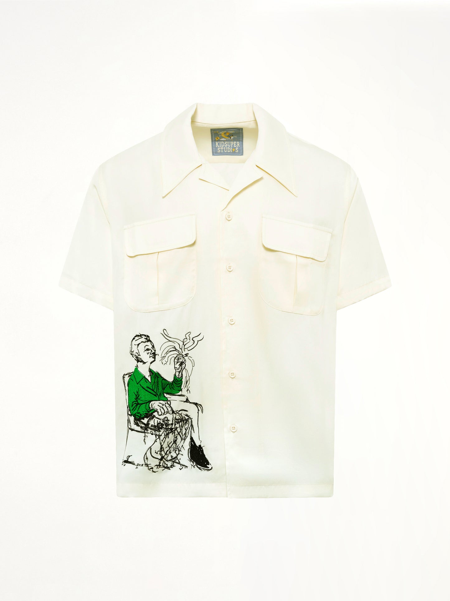 Tecnacolor Dreams Lycra Shirt in Cream