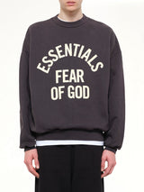 Campus 90's Crewneck Sweatshirt in Faded Black