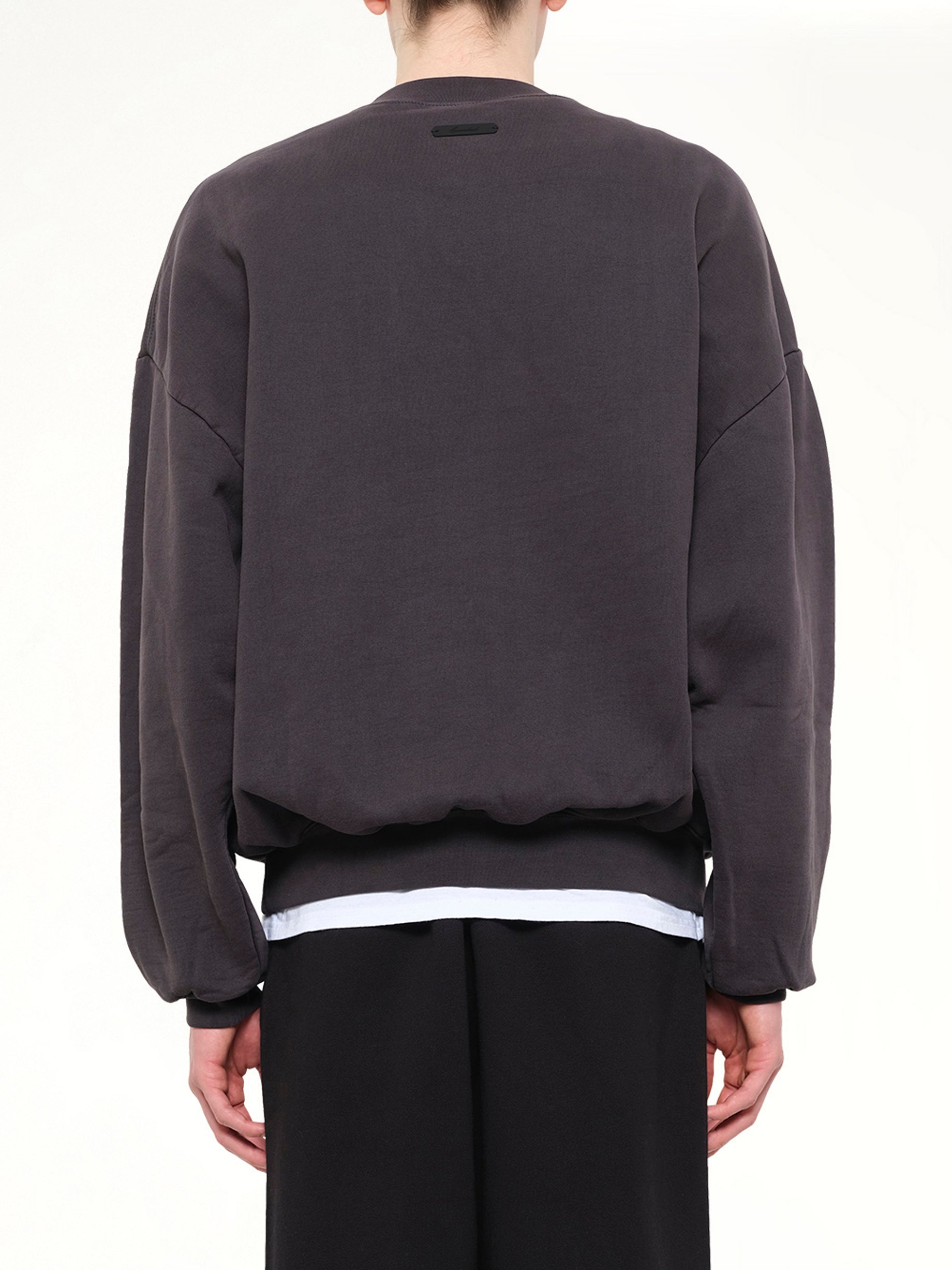 Campus 90's Crewneck Sweatshirt in Faded Black