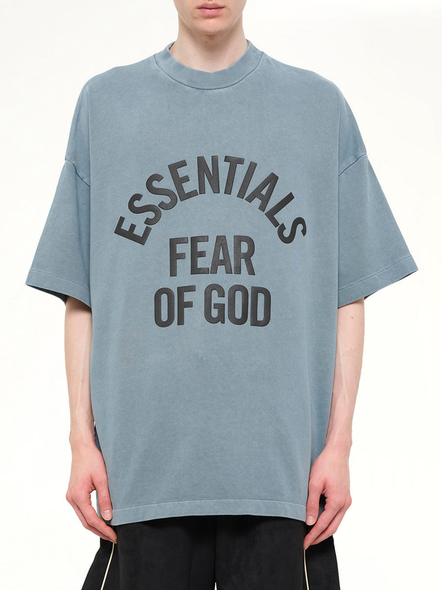 Campus 90's Short Sleeve T-Shirt in Faded Coastal