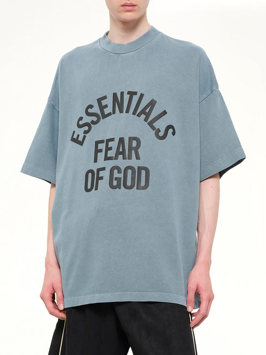 Campus 90's Short Sleeve T-Shirt in Faded Coastal
