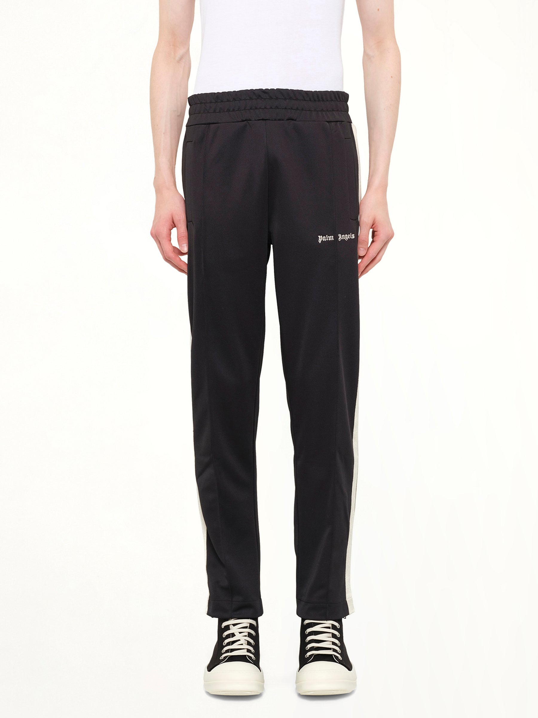 Classic Logo Track Pants in Black Off/White