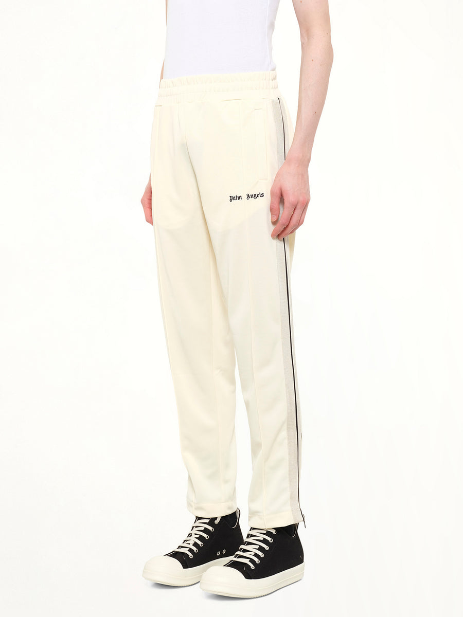 Classic Logo Track Pants in Ivory/Black