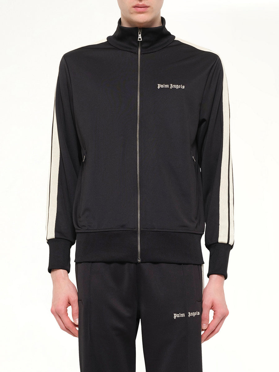 Classic Logo Track Top in Black/Off White
