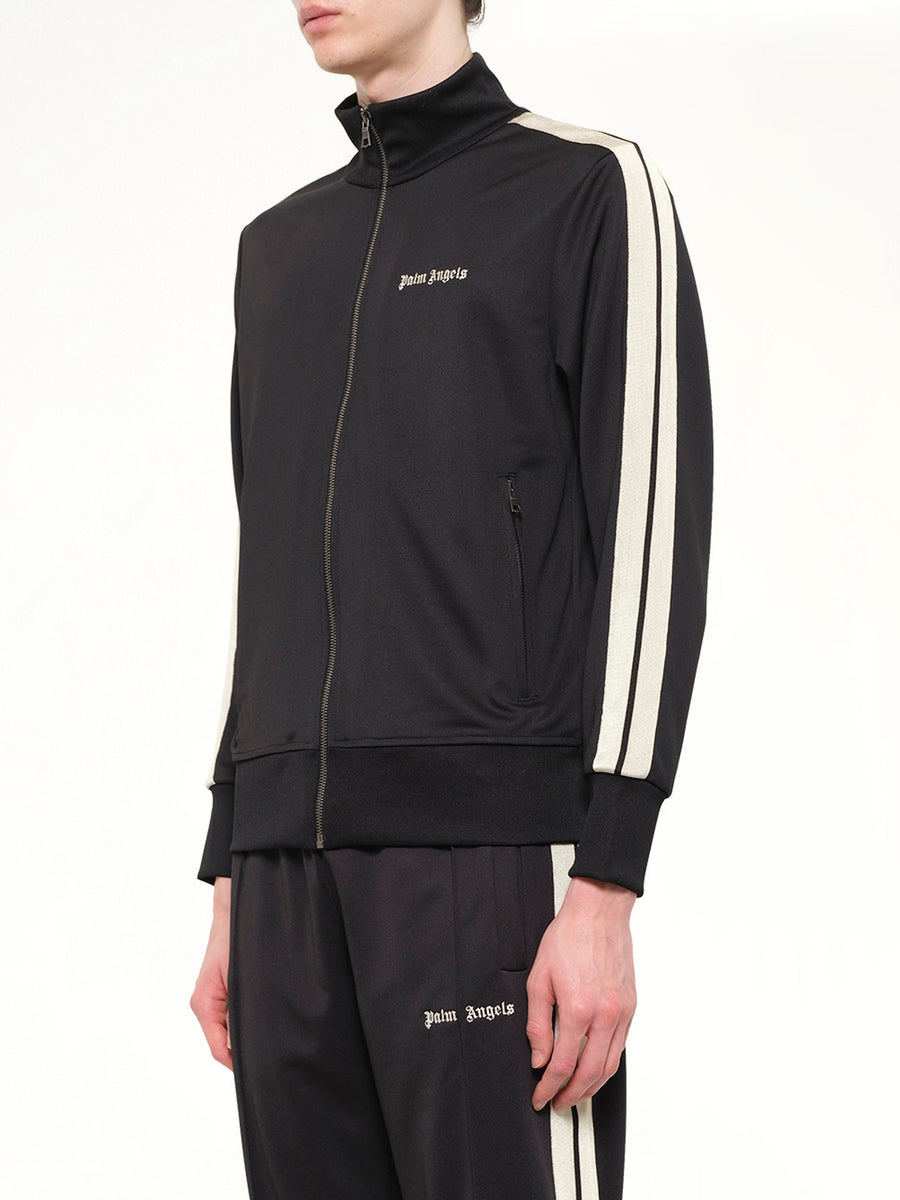Classic Logo Track Top in Black/Off White