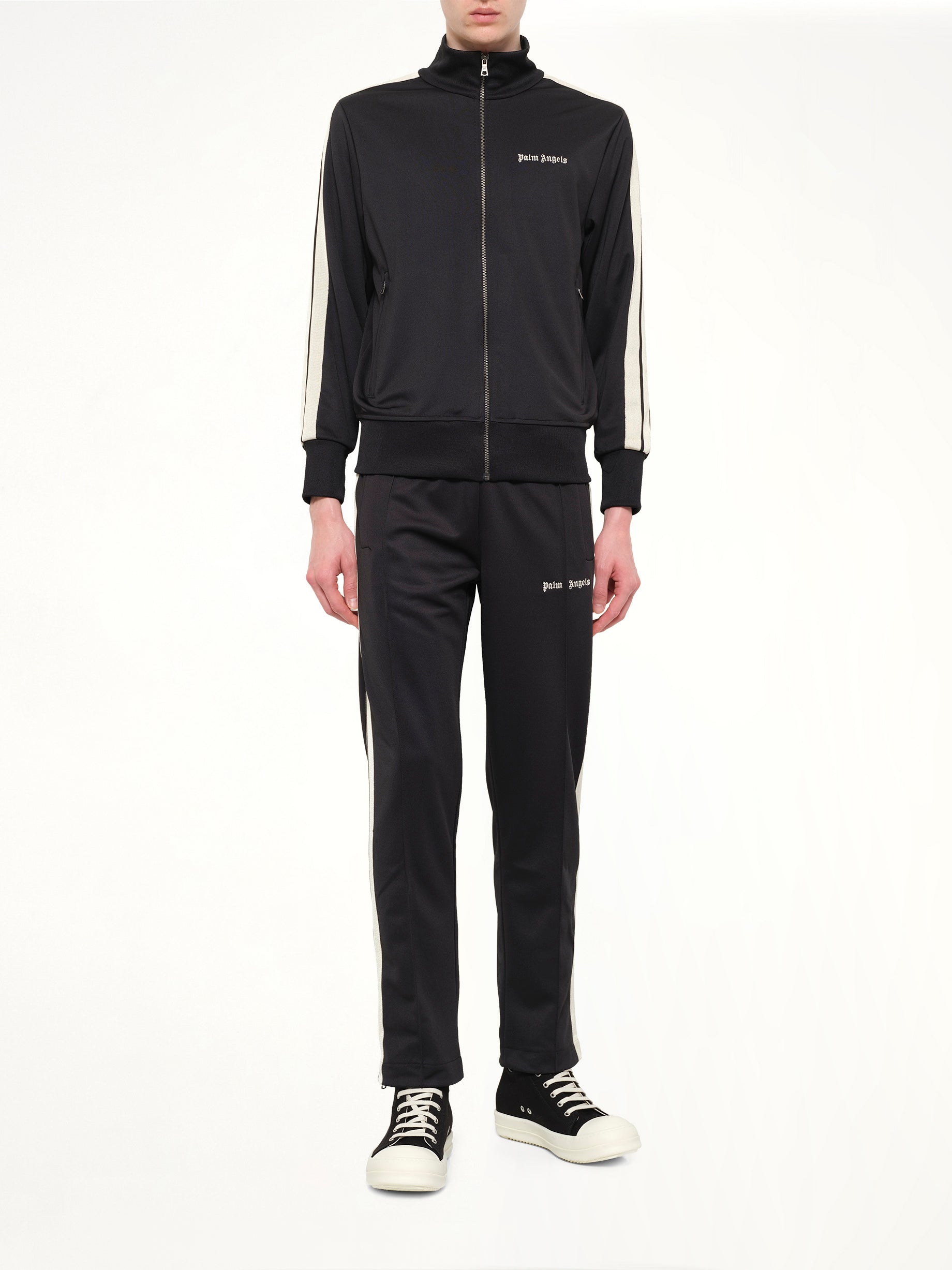 Classic Logo Track Top in Black/Off White