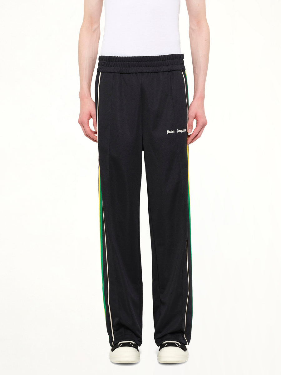 J Classic Logo Vint Track Pants in Black/Off White