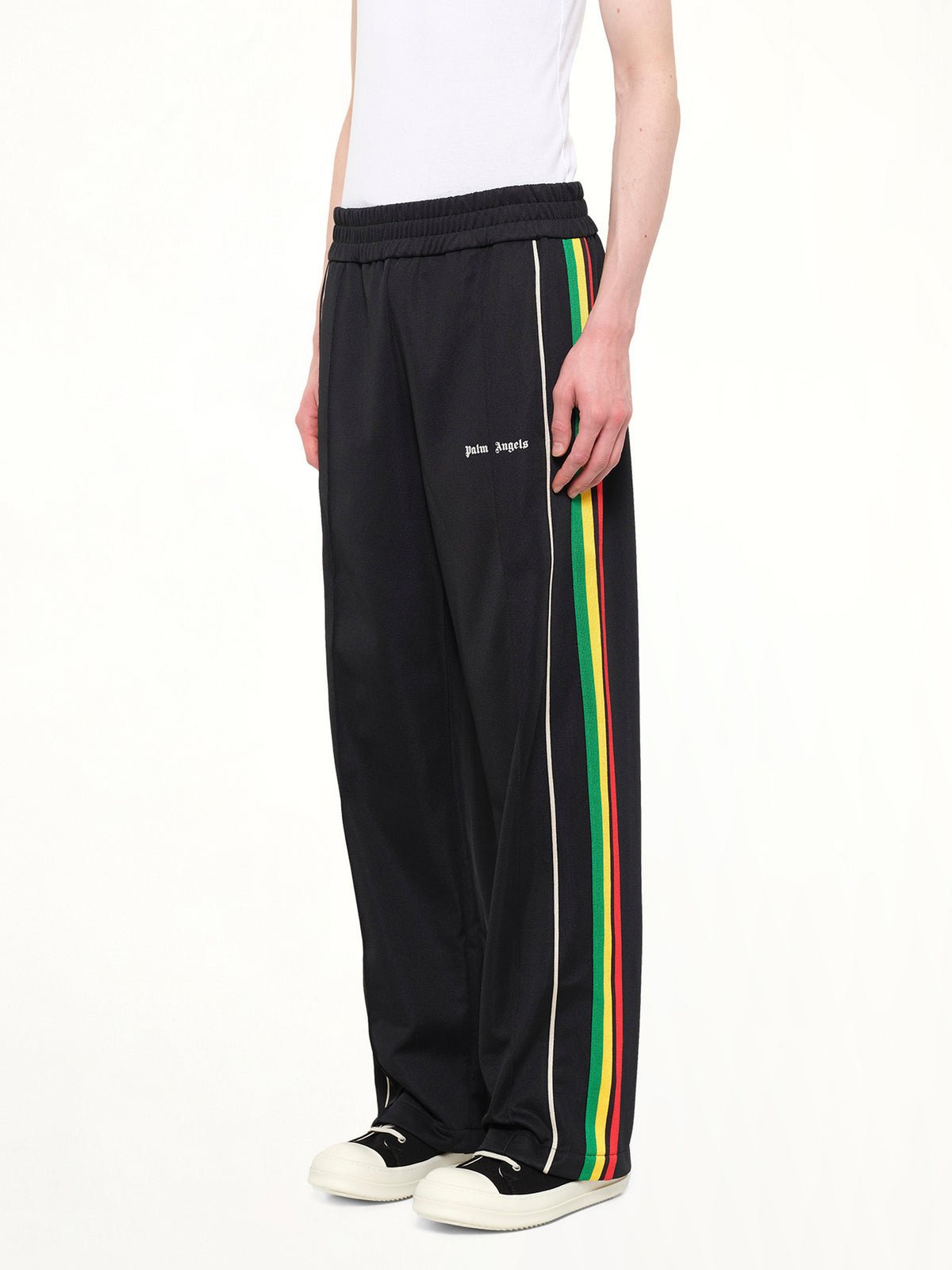 J Classic Logo Vint Track Pants in Black/Off White