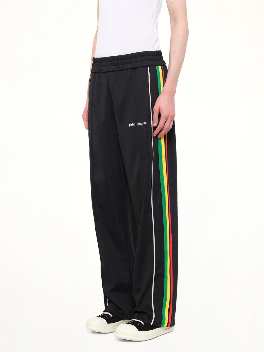 J Classic Logo Vint Track Pants in Black/Off White