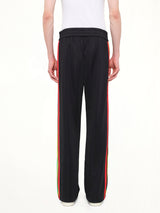 J Classic Logo Vint Track Pants in Black/Off White