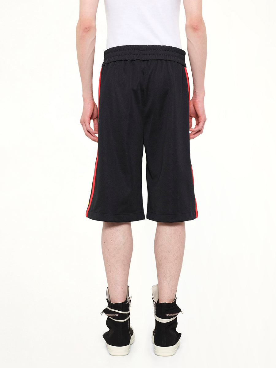 J Classic Logo Vint Track Shorts in Black/Off White