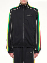 J Classic Logo Vint Track Top in Black/Off White