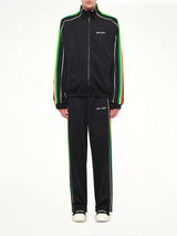 J Classic Logo Vint Track Top in Black/Off White