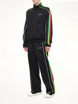 J Classic Logo Vint Track Top in Black/Off White