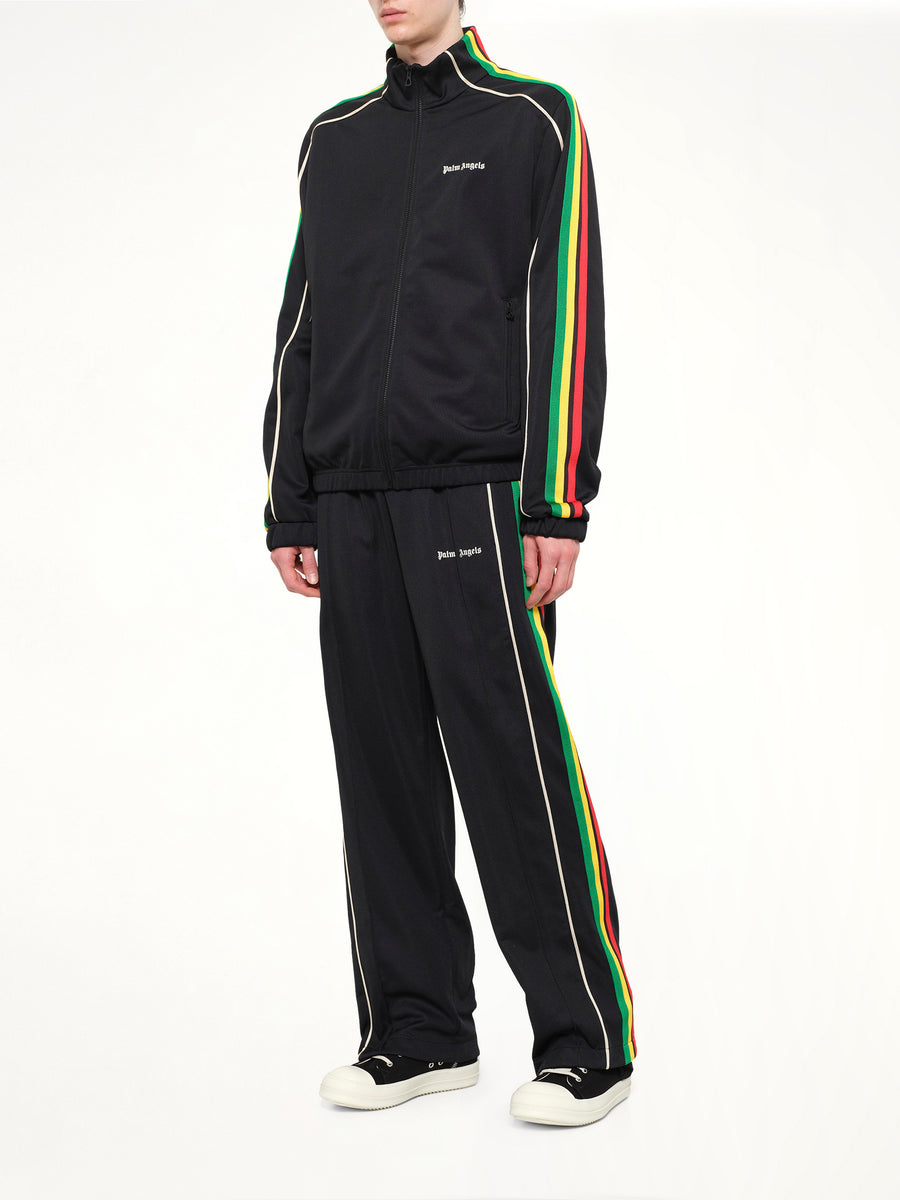 J Classic Logo Vint Track Top in Black/Off White