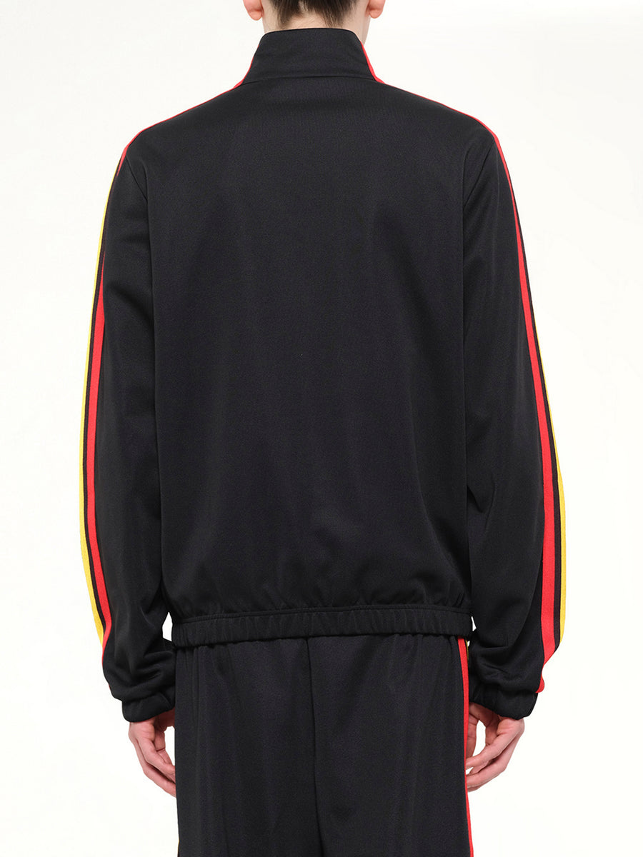 J Classic Logo Vint Track Top in Black/Off White