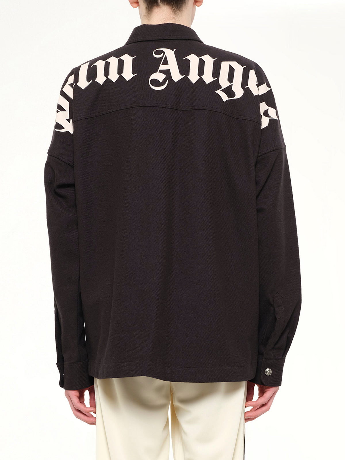 Logo Loose Overshirt in Black Tofu