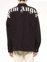 Logo Loose Overshirt in Black Tofu