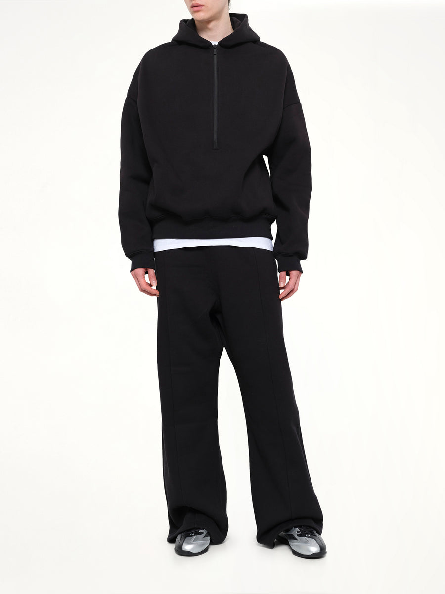 Property Lounge Half Zip Hoodie in Black