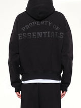 Property Lounge Half Zip Hoodie in Black